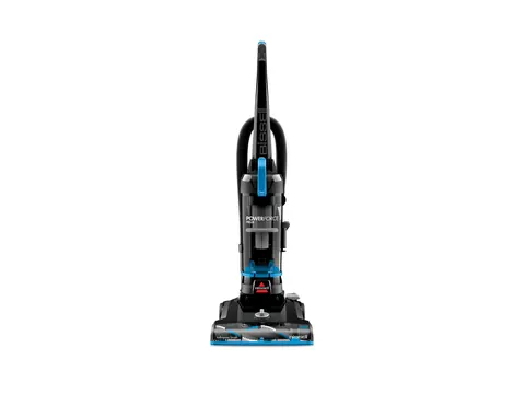 BISSELL PowerForce Helix bagless upright vacuum in blue and black