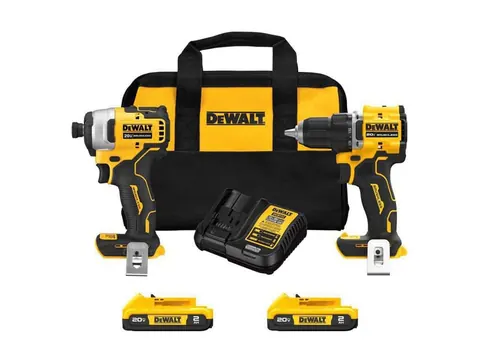 DEWALT ATOMIC drill and impact driver with two batteries, charger and bag