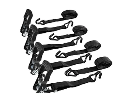 HAUL-MASTER black ratcheting tie-down straps, 4-pack