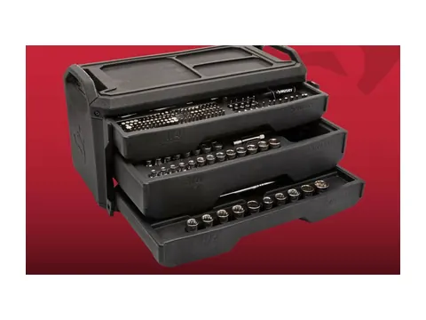 Husky 310-piece mechanics tool set in a black 3-drawer case