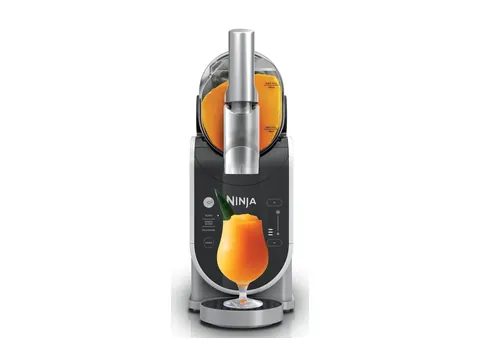 Ninja SLUSHi frozen drink machine with an orange slush