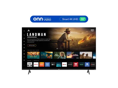 onn 55-inch 4K smart TV showing its home screen