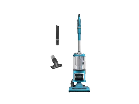 Shark Navigator Lift-Away upright vacuum in teal with attachments